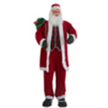 Christmas Standing Santa Claus With Garland Decoration